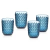 Alba Blue Double Old Fashion, Set of 4