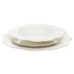 Arendale Porcelain 12 Piece Dinnerware Set, Service For 4