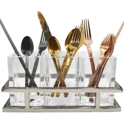 Aspen Silver Flatware Caddy