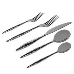 Avellino Graphite 18/10 Stainless Steel 20 Piece Flatware Set, Service For 4