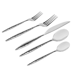 Avellino Mirrored 18/10 Stainless Steel 20 Piece Flatware Set, Service For 4