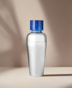 Azure Blue Resin & Stainless Steel Cocktail Shaker
