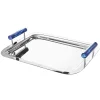 Azure Blue Resin & Stainless Steel Tray