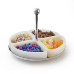 Azure Matte White Sectional Serveware Stand