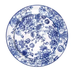 Banbury Blue Porcelain 12 Piece Dinnerware Set, Service For 4