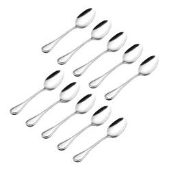 Bead Mirrored 18/0 Stainless Steel Tablespoon, Set of 10