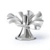 Blossom Platinum Tapered Candle Holder 6"