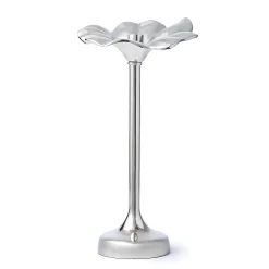 Blossom Platinum Tapered Candle Holder 13"