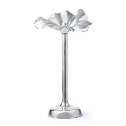 Blossom Platinum Tapered Candle Holder 15.75"