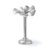 Blossom Platinum Tapered Candle Holder 10"