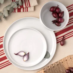 Brentwood Porcelain 12 Piece Dinnerware Set, Service for 4