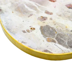 Brown Marble Pear Coaster Set