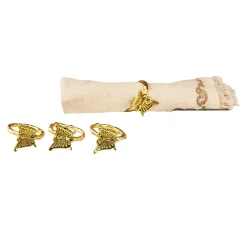 Butterfly Napkin Ring Set