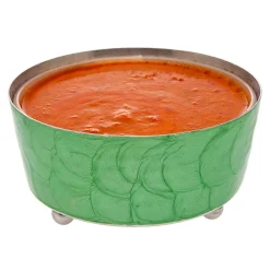 Capri Green Relish Dip Cover Bowl