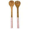 Capri Pink Salad Server Set