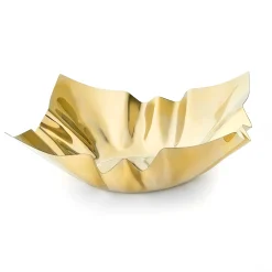 Cerro Gold Square Serving Bowl