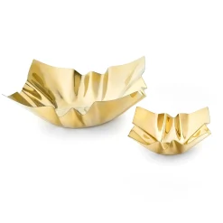 Cerro Gold Square Serving Bowl