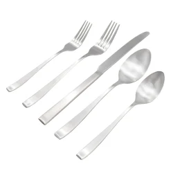 Chisel Matte 18/0 Stainless Steel 20 Piece Flatware Set, Service For 4