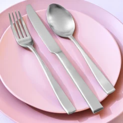 Chisel Matte 18/0 Stainless Steel 20 Piece Flatware Set, Service For 4