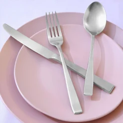 Chisel Matte 18/0 Stainless Steel 20 Piece Flatware Set, Service For 4