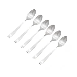 Chisel Matte 18/0 Stainless Steel Teaspoon, Set of 6