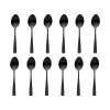 Chisel Matte Black 18/0 Stainless Steel Tablespoon, Set of 12