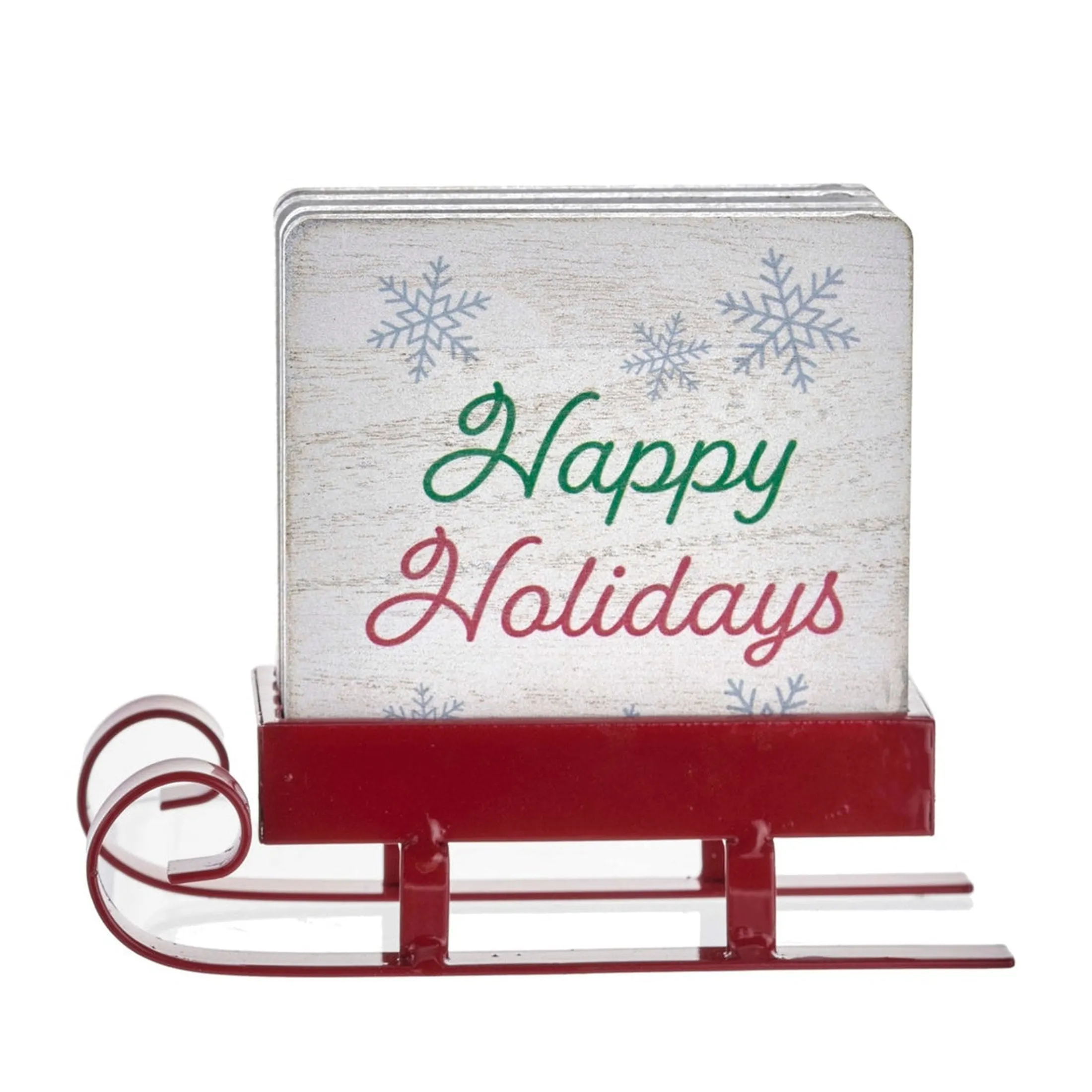 Christmas Sleigh Coaster Set