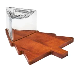 Christmas Tree Cheese Board, Cloche with Knife