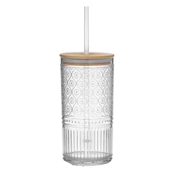 Claro Acrylic Clear Travel Tumbler, Set of 4