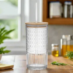 Claro Acrylic Clear Travel Tumbler, Set of 4