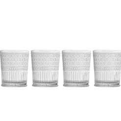 Claro Acrylic Double Old Fashion, Set of 4
