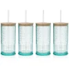 Claro Acrylic Seafoam Travel Tumbler, Set of 4