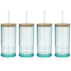Claro Acrylic Seafoam Travel Tumbler, Set of 4