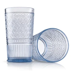 Claro Blue Acrylic Highball, Set of 4