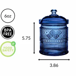 Claro Blue Canister Small