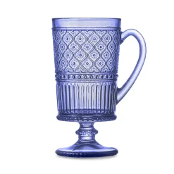 Claro Blue Footed Coffee Mug, Set of 4