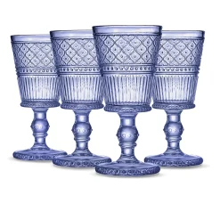 Claro Blue Goblet, Set of 4