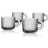 Claro Clear Espresso Mug, Set of 4