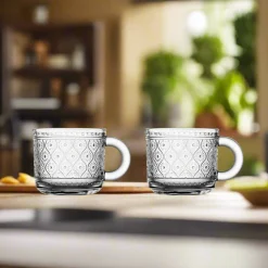 Claro Clear Espresso Mug, Set of 4