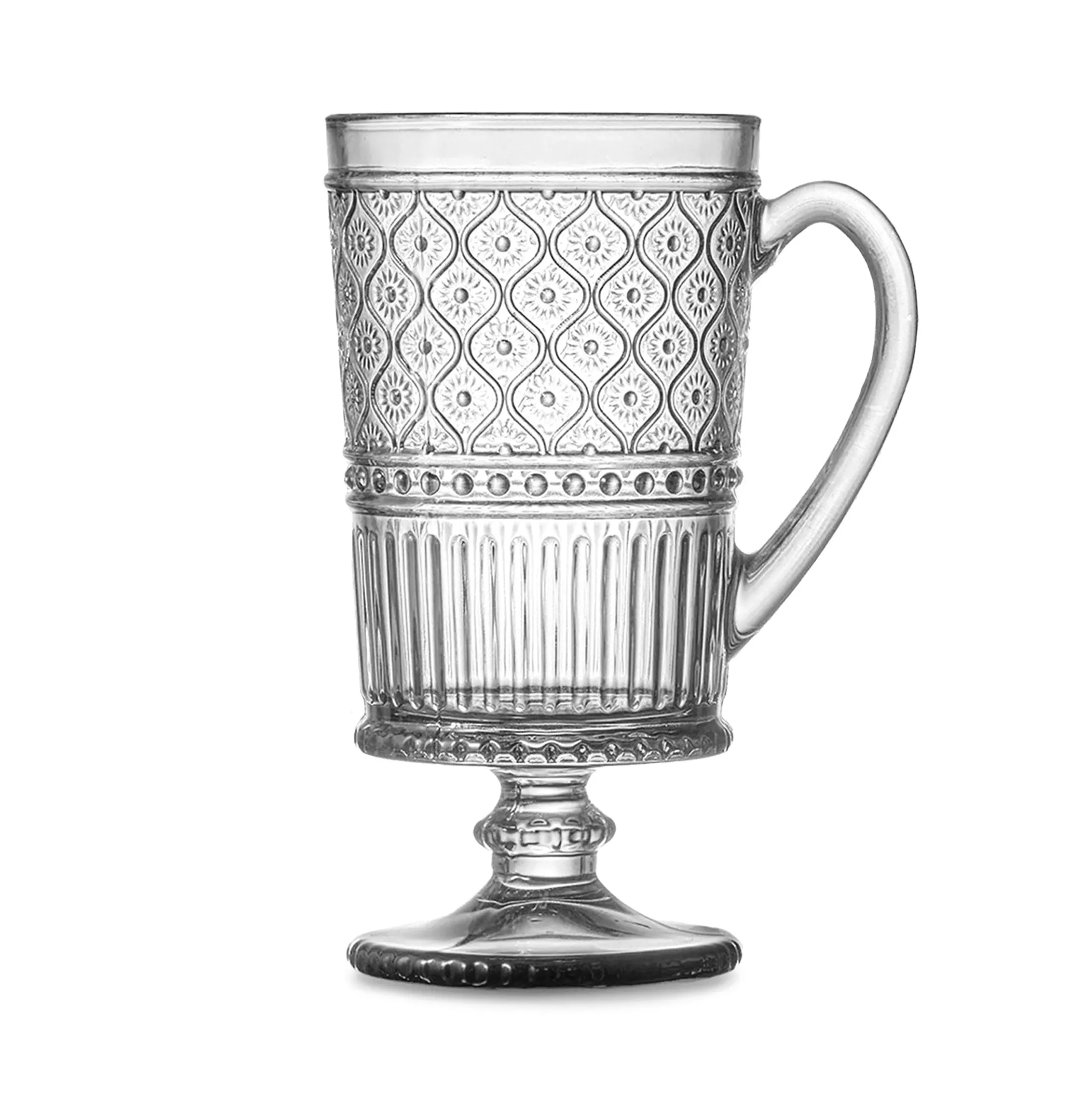 Claro Footed Coffee Mug, Set of 4