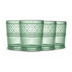 Claro Green Double Old Fashion, Set of 4