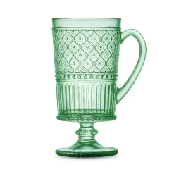 Claro Green Footed Coffee Mug, Set of 4