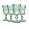 Claro Green Goblet, Set of 4