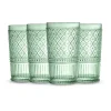 Claro Green Highball, Set of 4