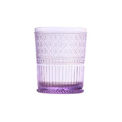 Claro Lavender Acrylic Double Old Fashion, Set of 4