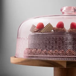 Claro Pink Acrylic Cake Dome