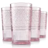 Claro Pink Acrylic Highball, Set of 4