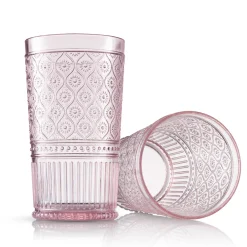 Claro Pink Acrylic Highball, Set of 4