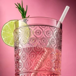 Claro Pink Acrylic Highball, Set of 4