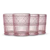 Claro Pink Double Old Fashion, Set of 4